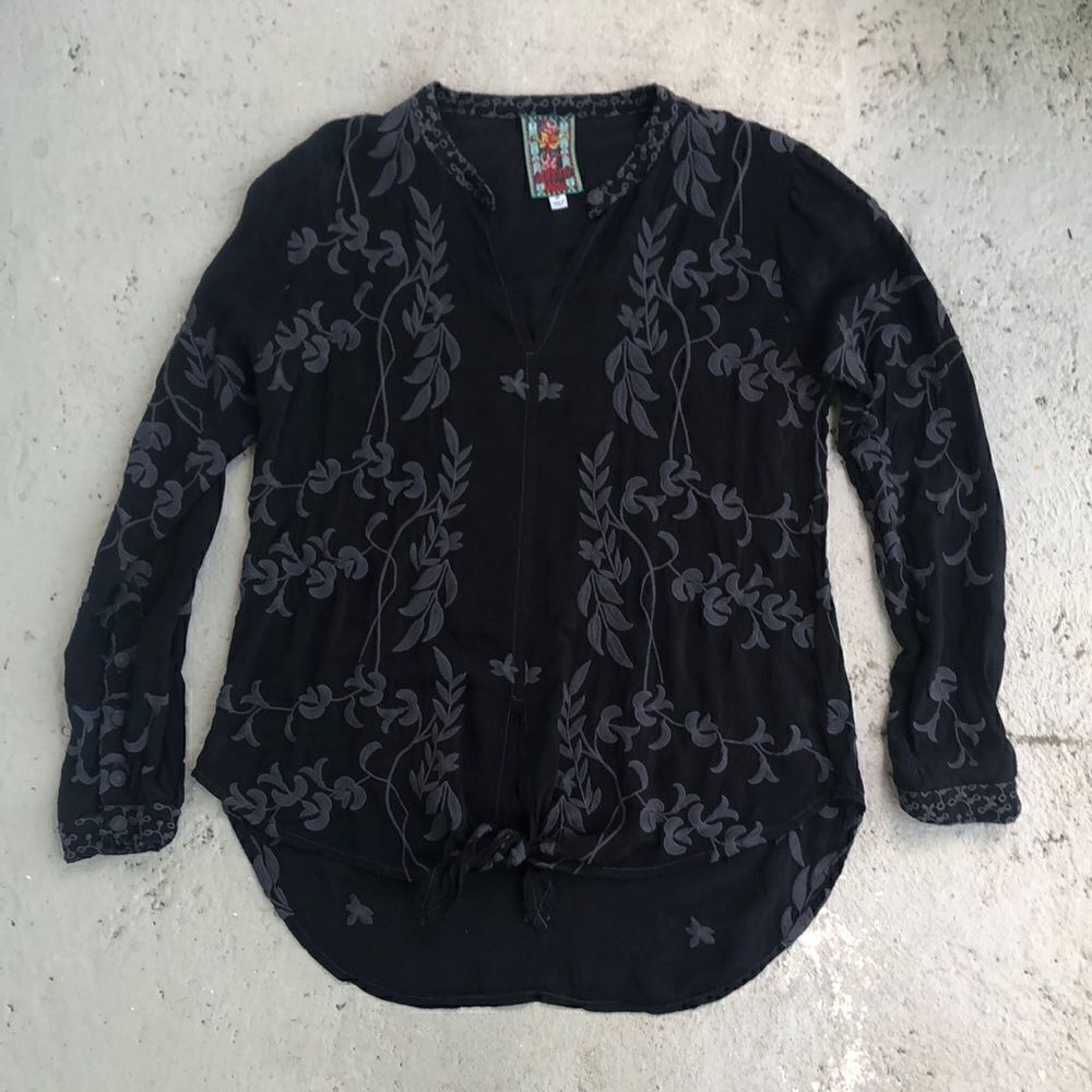 Johnny Was Embroidered blouse
